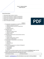 Mycbseguide: Class 12 - Business Studies Sample Paper 08