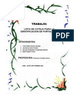 Lista de Cotejo para La Identificación de Fortalezas - Barreras