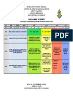 Cronograma de Actividades Del Curso Especial de Formación de Oficiales Asimilados CEFOA N 41 Periodo 2021-2022