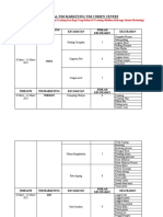 Jadwal Tim Marketing