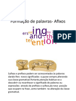 Formação de Palavras - Afixos