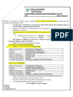 Half Yearly Examination Instructions (Periodic Test-2) (AVP) (2021-22)