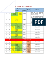 LỊCH HỌC B-learning - 20211