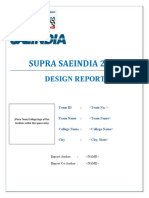 Supra Saeindia 2019: Design Report