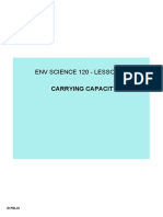 Env Science 120 Lesson 18: Carrying Capacity