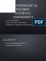 IB Math Studies Internal Assessment