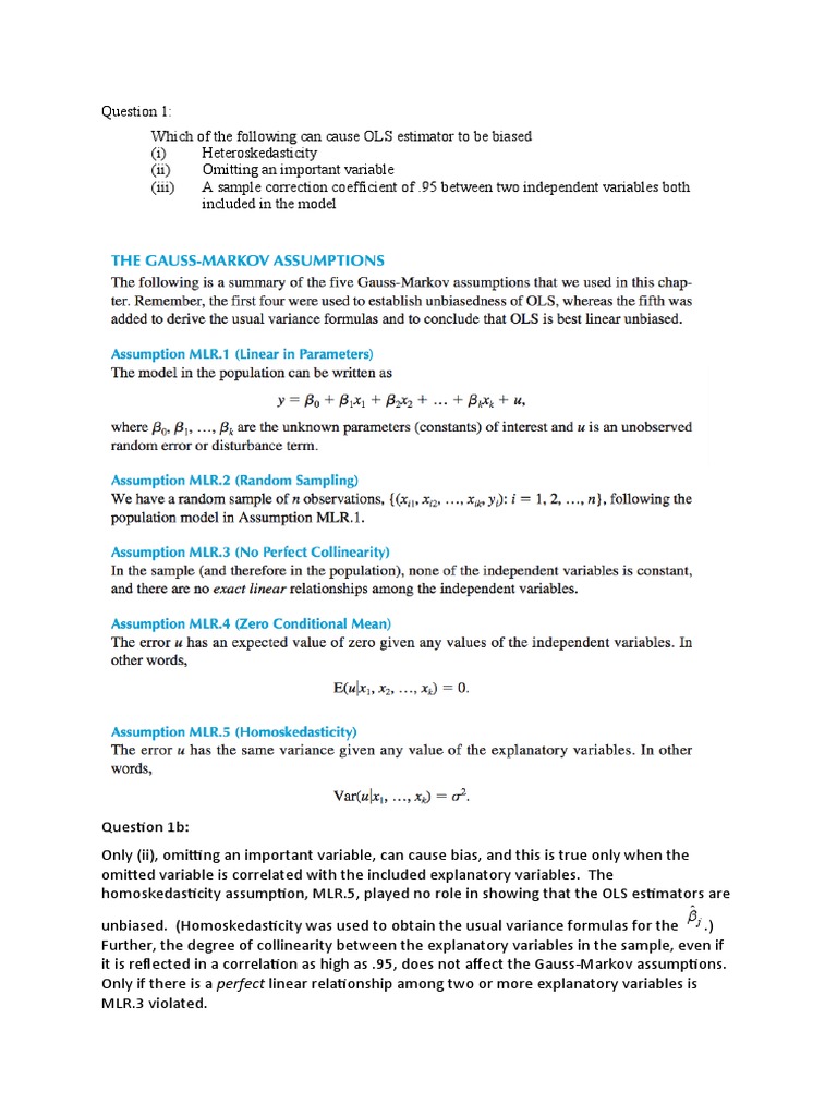 Tutorial 2 - Question 1 - Answer | PDF