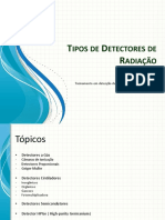 Tipos de Detectores de Radiação