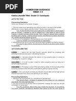 Guidance on decision making and life lessons