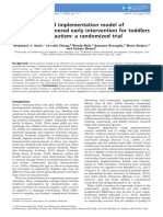 Hybrid Implementation Model of Community-Partnered Early Intervention For Toddlers With Autism: A Randomized Trial