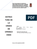 Estructura y análisis de una Orden de Operaciones militar