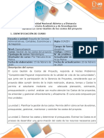 Syllabus Del Curso Gestión de Los Costos Del Proyecto