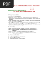 Jawahar Lal Nehru Technological Universiy TPC 0 3 2 (Ec 05401) Microprocessors Lab