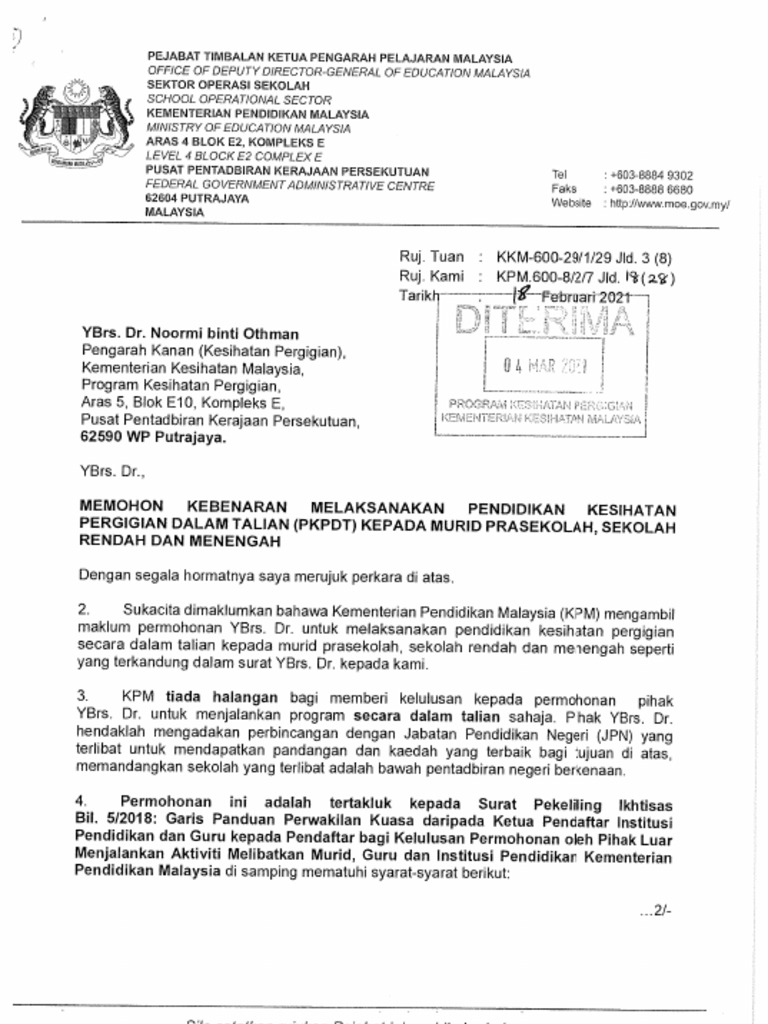 Surat Pkpdt Drpd Kpm 2021 Pdf
