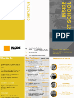 Black and Yellow Big Typography Corporate Trifold Brochure