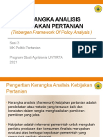 Poltan Sesi 3 - Kerangka Analisis Kebijakan Pertanian (Tinbergen)