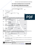 Mental Ability Test (Mat) Paper With Solution: State Level Talent Search Examination-2019, Rajasthan