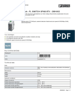 Industrial Ethernet Switch - FL SWITCH SFNB 8TX - 2891002: Key Commercial Data