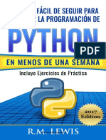 Tutorial Fácil de Seguir Para Aprender La Programación de Python en Menos de Una Semana by R. M. Lewis (Z-lib.org)