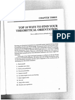 Top 10 Ways o Find Your Theoretical Orientation