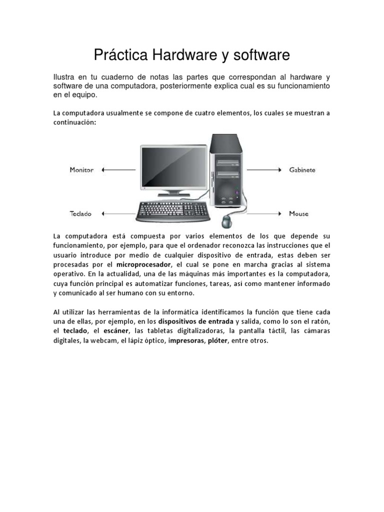 Practica Hardware y Software | PDF | Hardware de la computadora ...