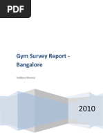 Download Gym Survey - Bangalore 2010 by vaibhav_new SN53553312 doc pdf