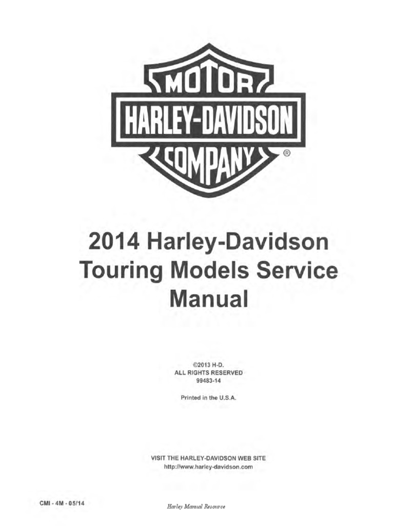 2014HARLEY-DAVIDSONツーリングモデル 日本語サービスマニュアル 2014 Harley Davidson Service Manual | PDF | Harley Davidson