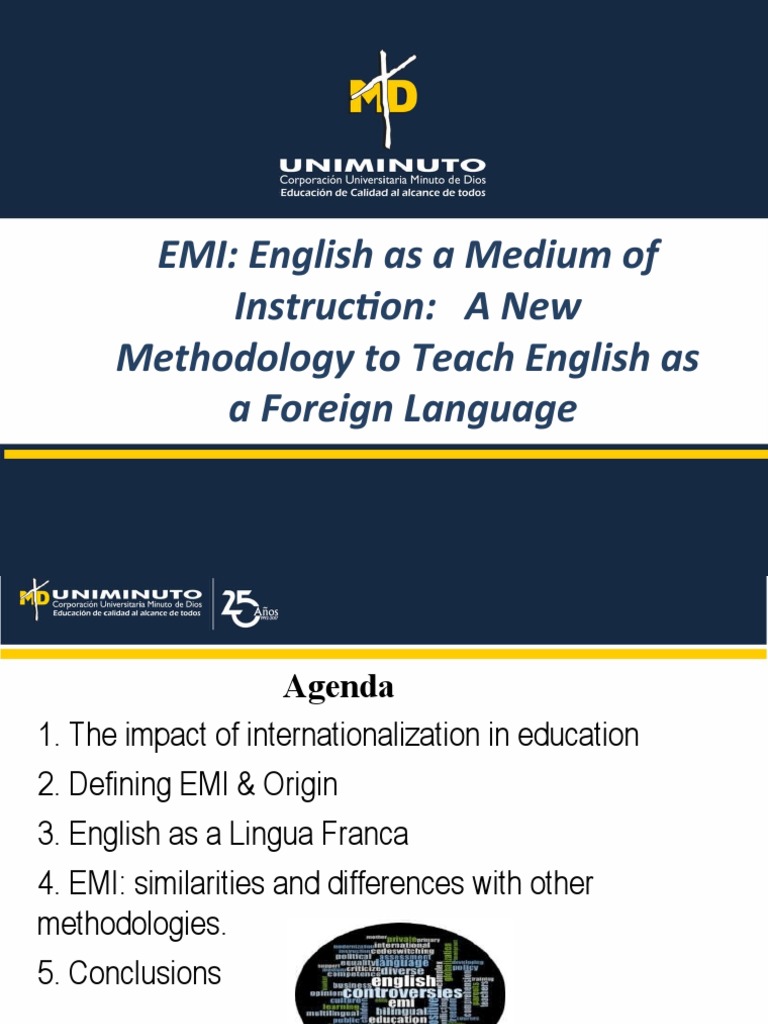 EMI: English As A Medium of Instruction: A New Methodology To Teach ...