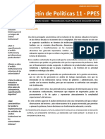 Boletin PPES 11 Análisis Institucional