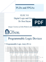 Cplds and Fpgas: Elec 311 Digital Logic and Circuits Dr. Ron Hayne