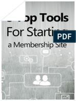 5 Top Tools for Starting a Membership Site