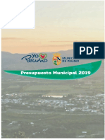 Presupuesto Municipal Peumo 2019