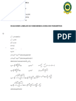 Ecuaciones Lineales No Homogeneas-Variacion Parametros