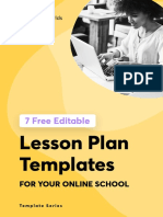 7 Free Editable Lesson Plan Templates