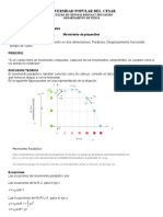 EXPERIMENTO Movimiento de Proyectiles