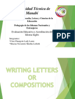 WRITING LETTERS OR COMPOSITIONS