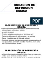 Elaboracion de La Definicion Basica