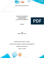 Decaimiento radiactivo y desintegración nuclear  TRABAJO COLABORATIVO[20453]