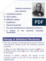 Entropy in Statistical Mechanics. - Thermodynamic Contacts