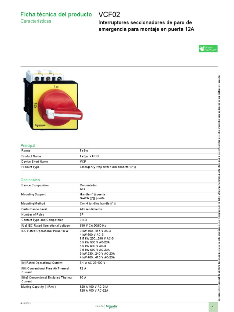 TeSys Mini-Vario VCF02 | PDF | Entorno natural | Residuos
