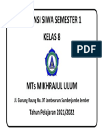 Cover Absen Siswa Kelas 8 MTs MU