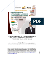El Bloque de Constitucionalidad en Bolivia 2020 (Curso Solidario Internacional TCP)