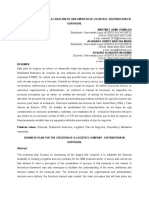 Plan de Negocio para La Creación de Una Empresa de Logística