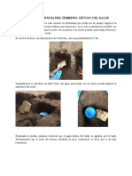 Ensayo de Resistencia Del Terreno, Método Del Balde