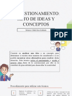 Cuestionamiento Reto de Ideas y Conceptos