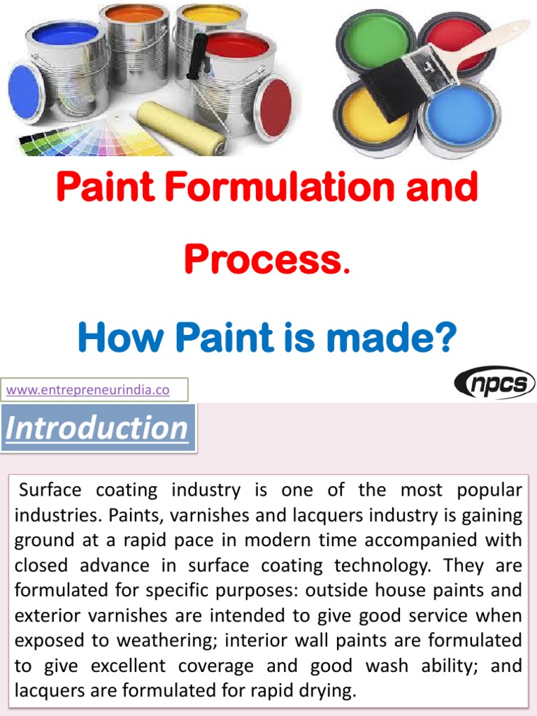 Paint Formulation and Manufacturing Guide | PDF | Paint | Varnish