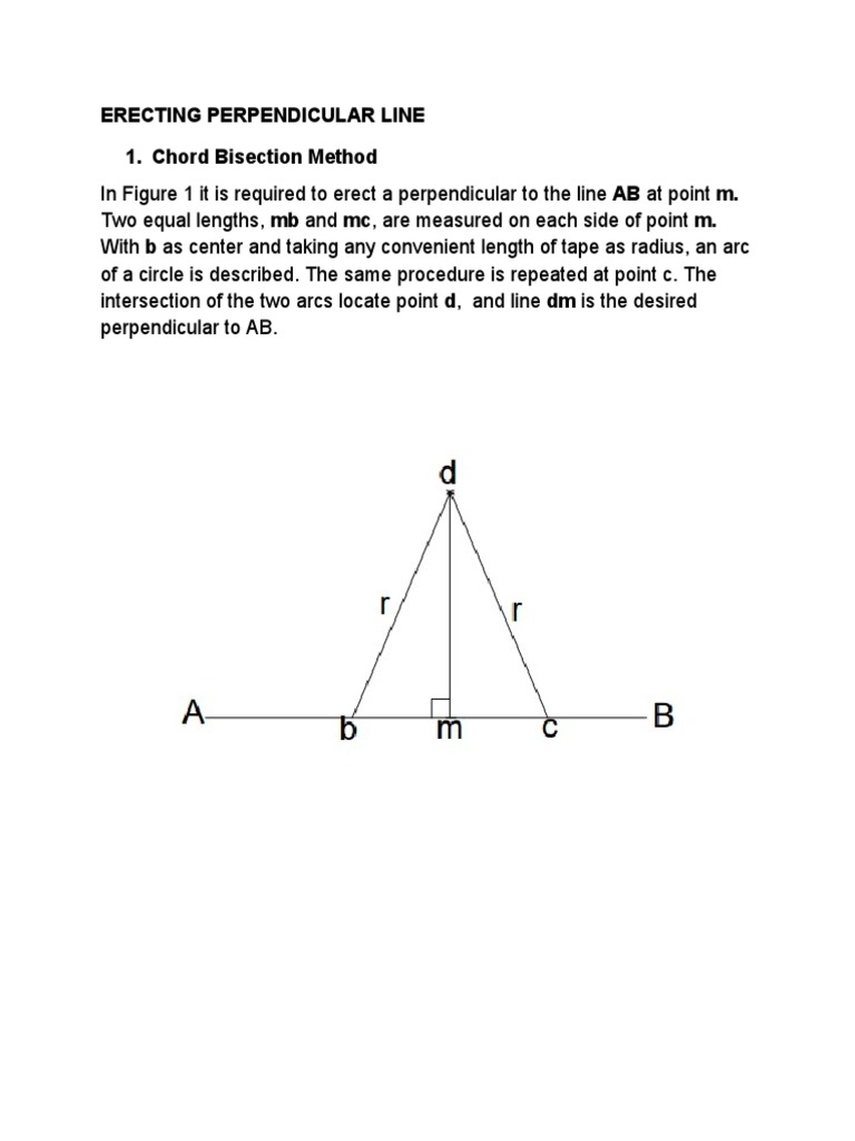 Erecting Perpendicular Lines in Surveying | PDF | Perpendicular ...