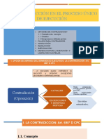 Contradiccion en El Proceso Único de Ejecución