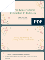 Aliran Konservatisme Pendidikan