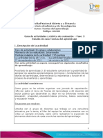 Guia de Actividades y Rúbrica de Evaluación - Fase 3 - Estudio Caso Teorias Del Aprendizaje